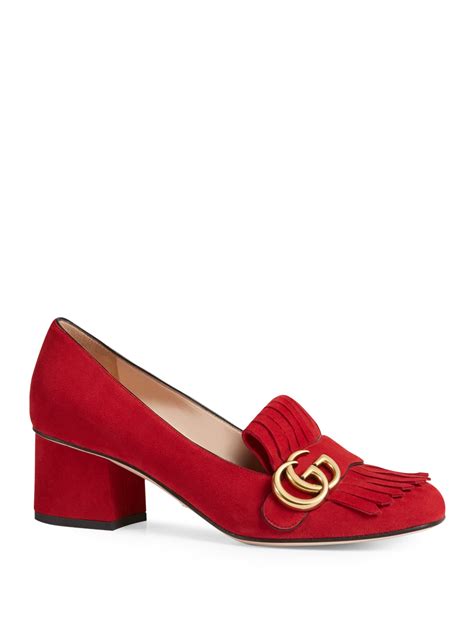 gucci shoes gg red|gucci gg marmont shoes.